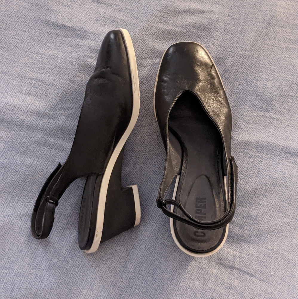 Camper slingback heels